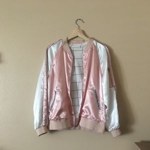 💖 Pastel Pink Bomber Jacket 💖